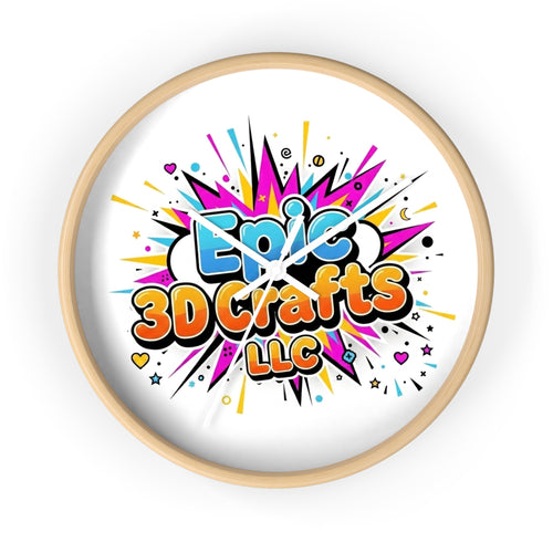 Epic 3D Crafts Comic Logo Wall Clock