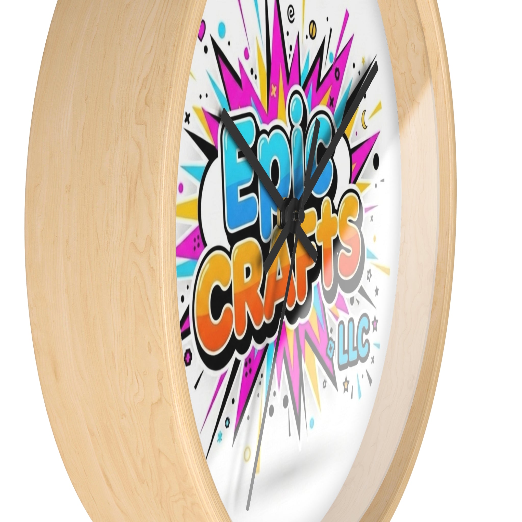 Wall Clock — Bright Logo Wall Clock (Epic Crafts LLC)