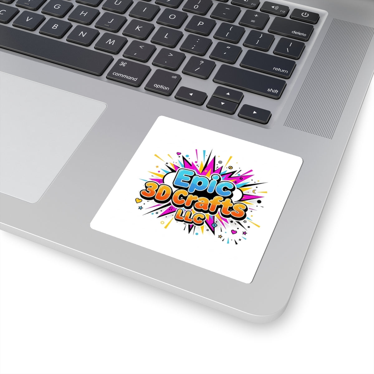 Epic 3D Crafts Logo Kiss-Cut Stickers