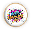 Epic 3D Crafts Comic Logo Wall Clock