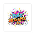 Epic 3D Crafts Logo Kiss-Cut Stickers