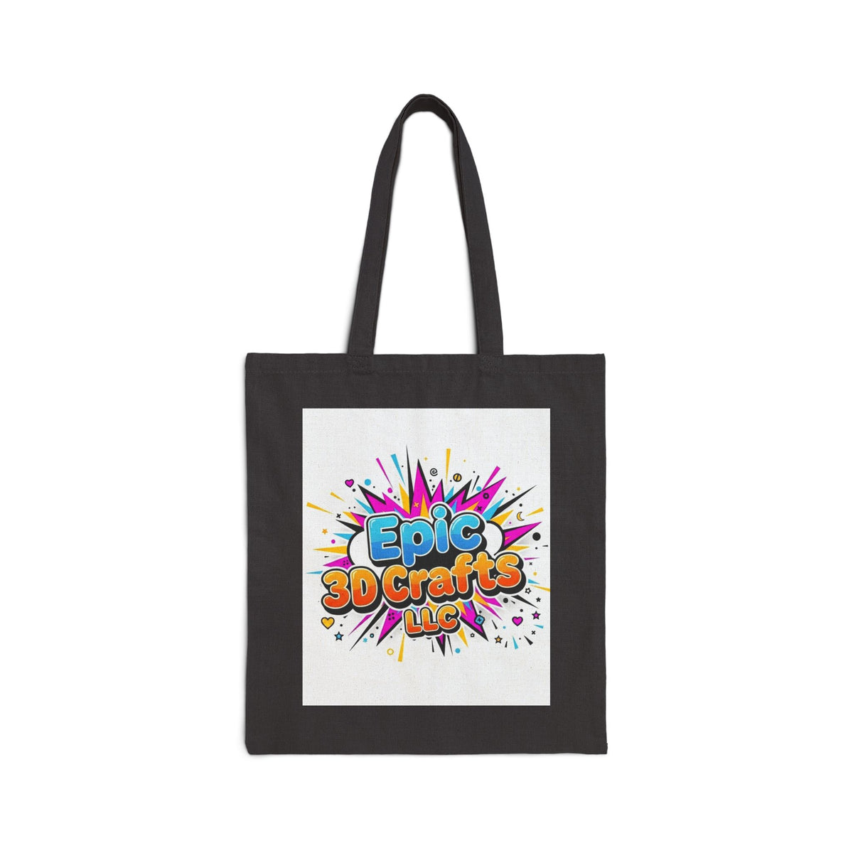 Epic 3D Crafts Logo Canvas Tote