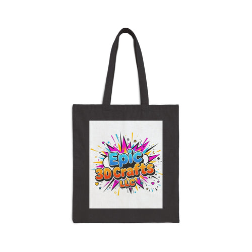 Epic 3D Crafts Logo Canvas Tote